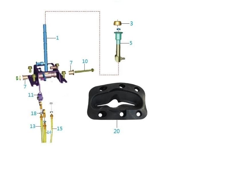BAJAJ QUTE VİTES KABLO SEGMANI